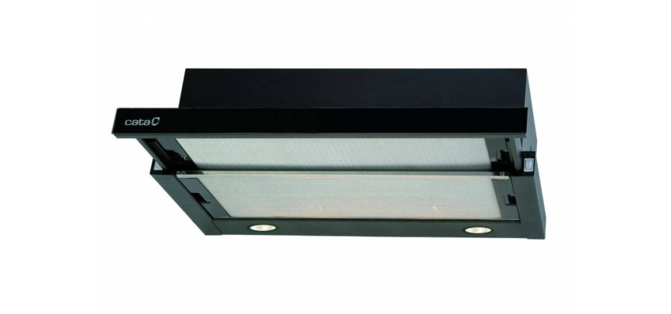 Cata CATA - Páraelszívó TF-2003/60 LED BLACK GLASS Kihúzható páraelszívó