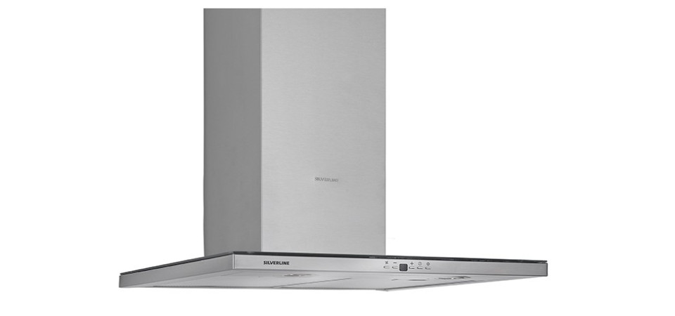 Silverline SILVERLINE 3122 SLIMpáraeelszívó,60cm,inox/fekete üveg 3122.6.110.02 Kürtős páraelszívó