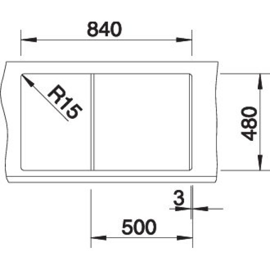 Blanco METRA 5 S alumetál exc. 513036 Gránit mosogatótálca