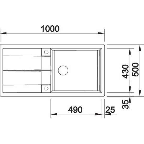 Blanco METRA XL 6 S kávé tart.nélk. 515143 Gránit mosogatótálca