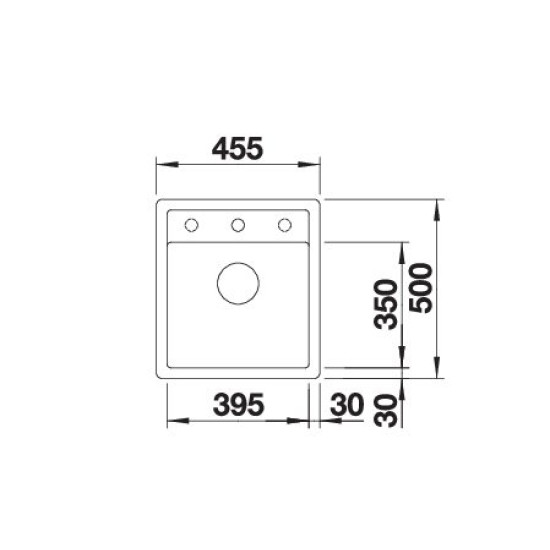 Blanco DALAGO 45-F antracit exc., SZINTBE ÉPÍTÉS 517166 Gránit mosogatótálca