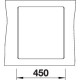 Blanco DALAGO 45-F kávé exc., SZINTBE ÉPÍTÉS 517171 Gránit mosogatótálca