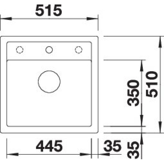 Blanco DALAGO 5 kávé exc. 518529 Gránit mosogatótálca