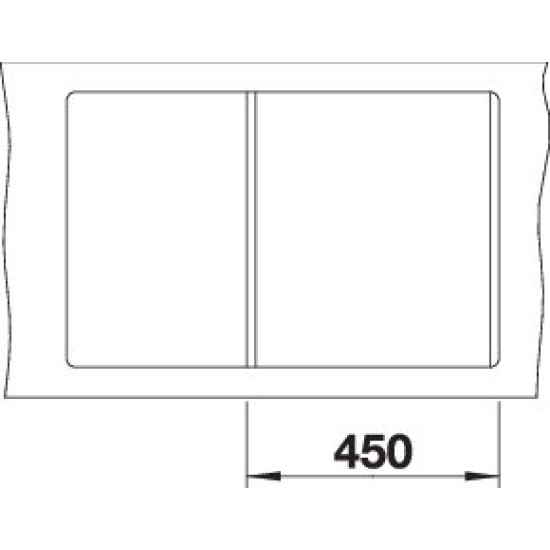 Blanco METRA 45S-F alumetál exc. 519082 Gránit mosogatótálca