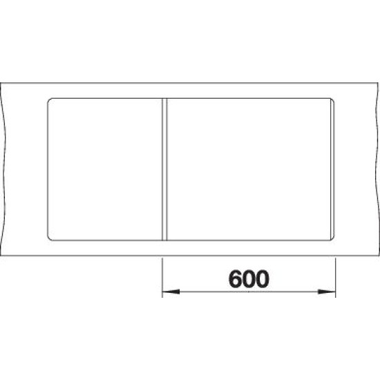 Blanco METRA XL 6S-F alumetál exc. 519151 Gránit mosogatótálca