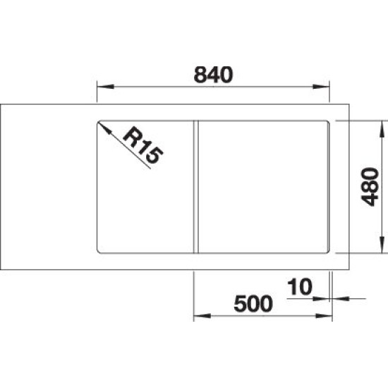 Blanco ZIA 5 S fehér exc. 520506 Gránit mosogatótálca