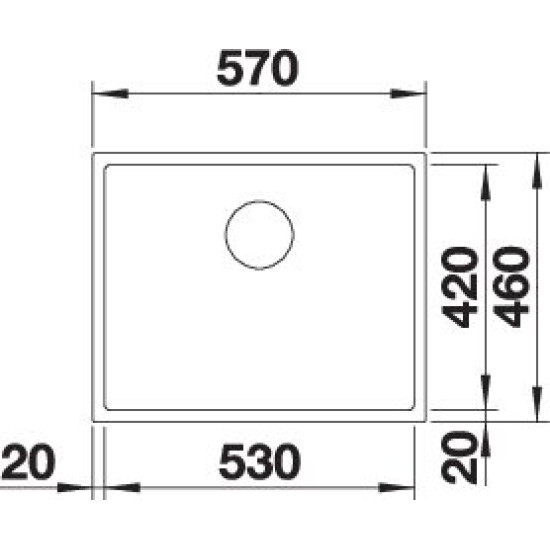 Blanco CLARON XL 60-U D.Plus InFino 521596 Rozsdamentes acél mosogatótálca