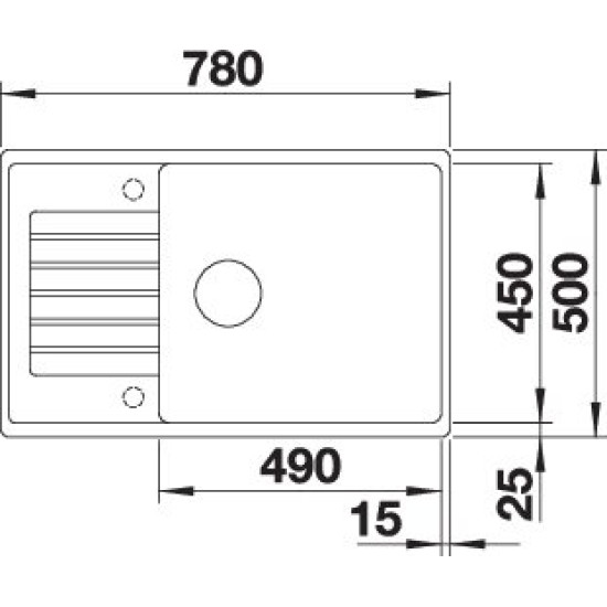 Blanco ZIA XL 6 S C antracit exc. 523263 Gránit mosogatótálca