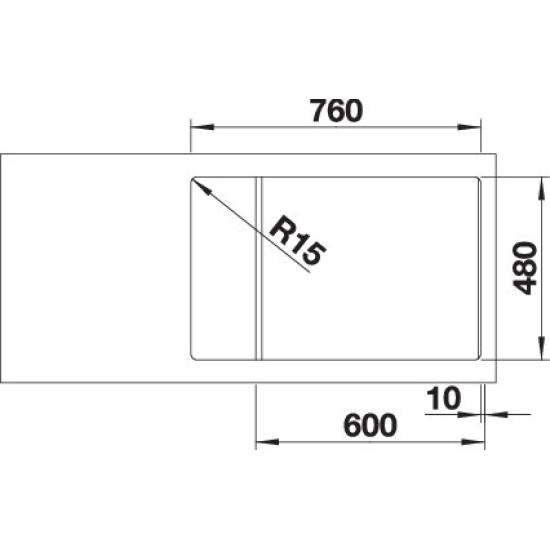 Blanco ZIA XL 6 S C antracit exc. 523263 Gránit mosogatótálca