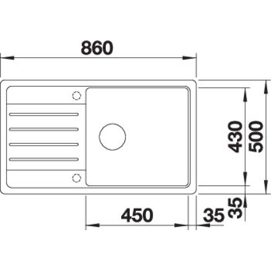 Blanco LEGRA XL 6 S antracit exc.n. 523326 Gránit mosogatótálca