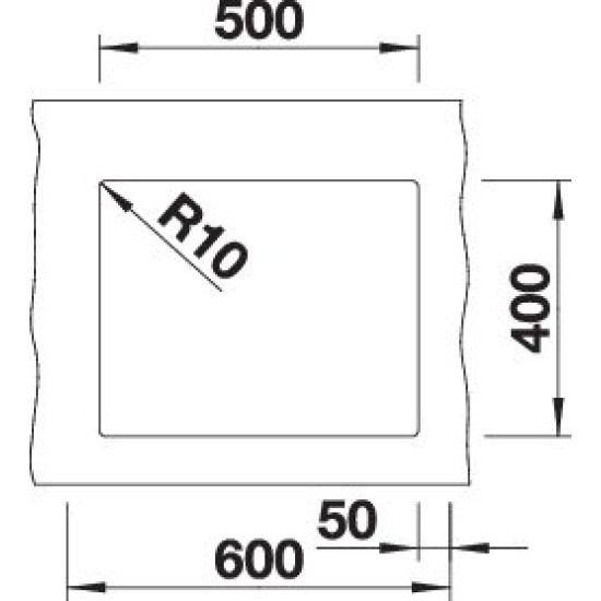 Blanco SUBLINE 500-U antracit exc.n. 523432 Gránit mosogatótálca