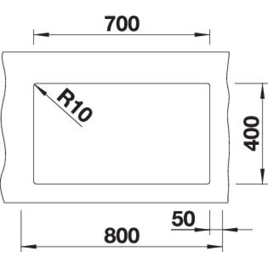 Blanco SUBLINE 700-U palaszürke exc.n. 523443 Gránit mosogatótálca