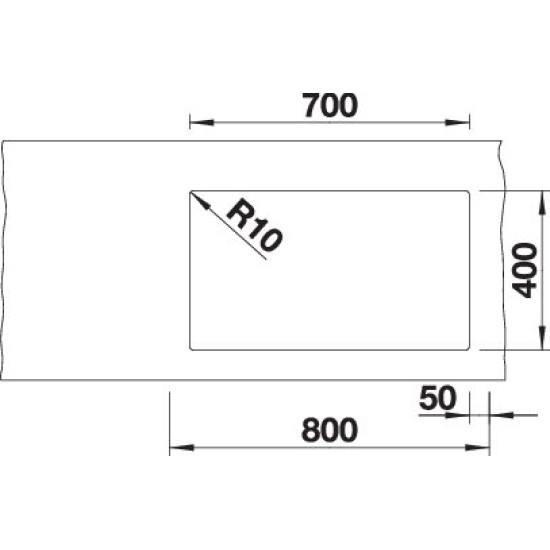 Blanco SUBLINE 700-U Level palaszür. t 523453 Gránit mosogatótálca