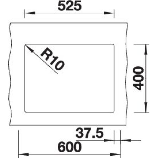 Blanco SUBLINE 340/160-U b. fehér e.n. 523552 Gránit mosogatótálca