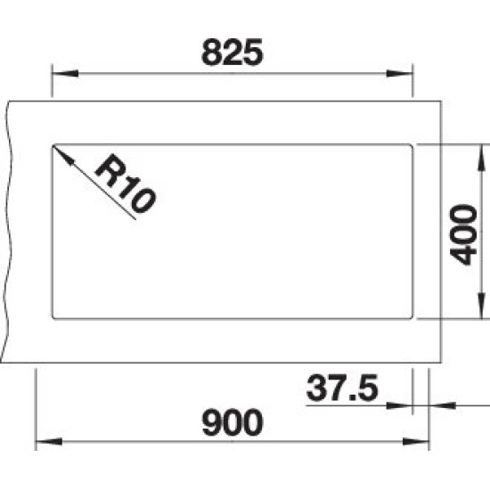 Blanco SUBLINE 480/320-U palasz. e.n. 523585 Gránit mosogatótálca