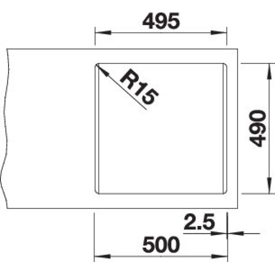 Blanco PLEON 5 antracit tart.n., exc. 523676 Gránit mosogatótálca