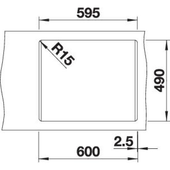 Blanco PLEON 6 antracit tart.n., exc. 523686 Gránit mosogatótálca