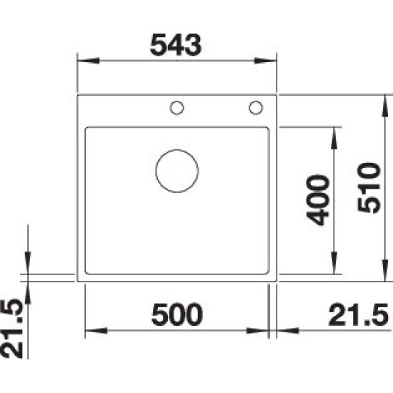 Blanco SUBLINE 500-IF/A antracit exc. 524111 Gránit mosogatótálca