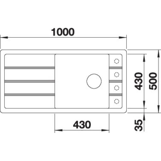 Blanco FARON XL 6S antracit exc. 524783 Gránit mosogatótálca