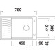 Blanco ELON XL 6 S palaszürke exc.InF 524835 Gránit mosogatótálca