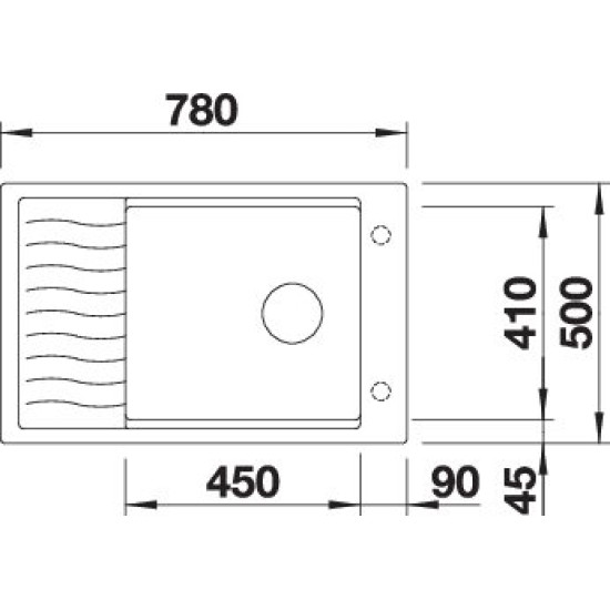 Blanco ELON XL 6 S kávé exc.n. InFino 524853 Gránit mosogatótálca