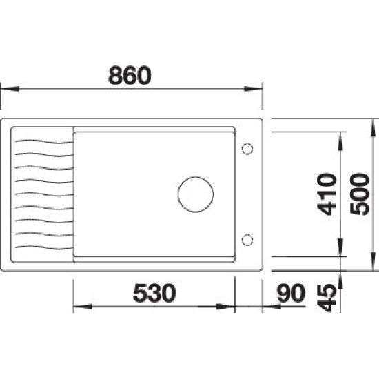 Blanco ELON XL 8 S antracit exc.InFino 524860 Gránit mosogatótálca