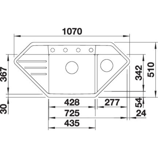 Blanco LEXA 9E palaszürke exc.InFino 524991 Gránit mosogatótálca