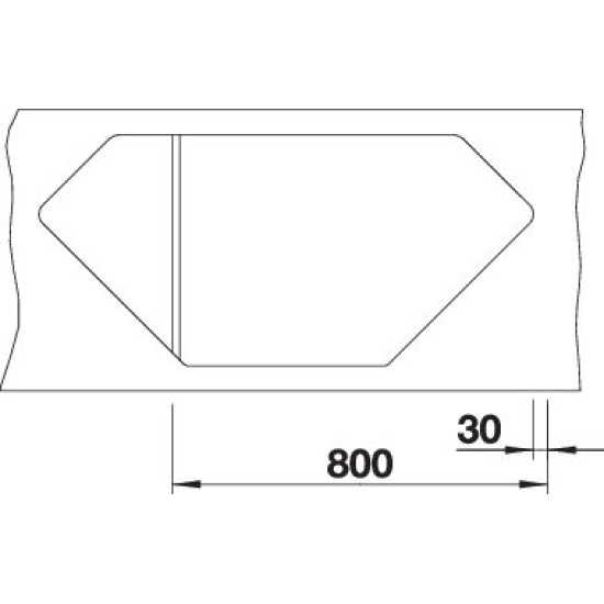 Blanco LEXA 9E palaszürke exc.InFino 524991 Gránit mosogatótálca