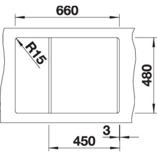 Blanco METRA 45 S Compact fekete exc. 525913 Gránit mosogatótálca