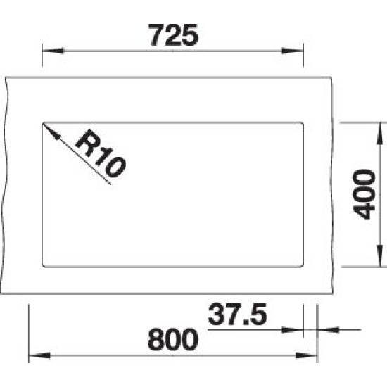 Blanco SUBLINE 350/350-U fekete exc.nélk 525987 Gránit mosogatótálca