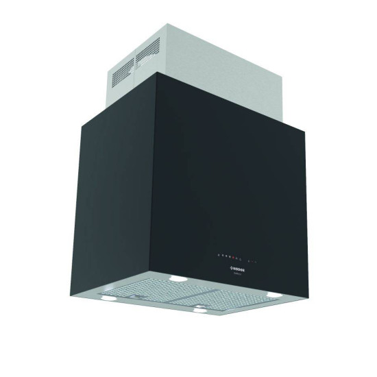 Nodor NODOR - Páraelszívó NorBreeze ISLA CUBE GLASS ECO 60 BK/A Hob to Hood Sziget páraelszívó