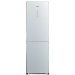 Hitachi alulfagyasztós hűtőszekrény, 60 cm,330l, ezüst üveg BGX411PRU0.GS Kombinált alulfagyasztós hűtőszekrény