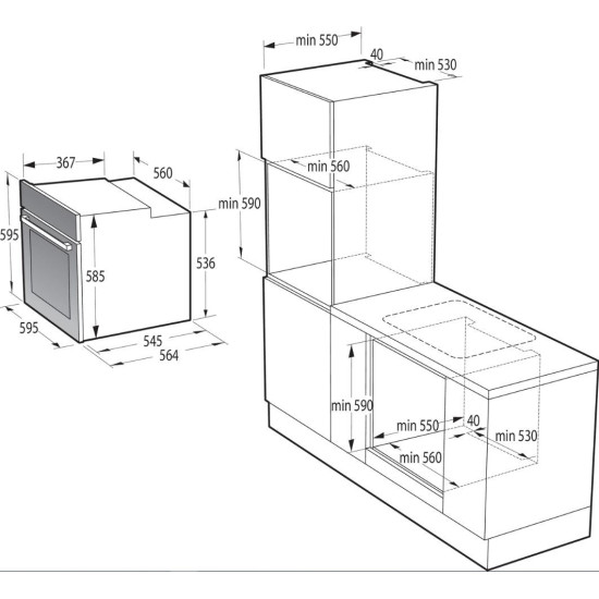 Gorenje BOS6747A01X Beépíthető villany sütő