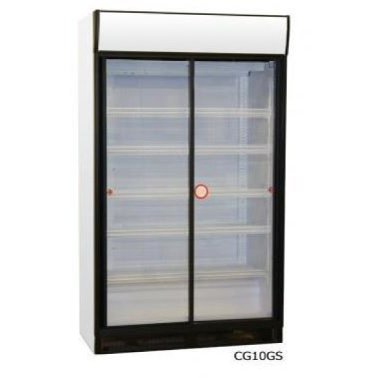 Coldmatic CG10GSFELSŐREKLÁMVILNÉLKÜLECO Ipari üvegajtós hűtőszekrény