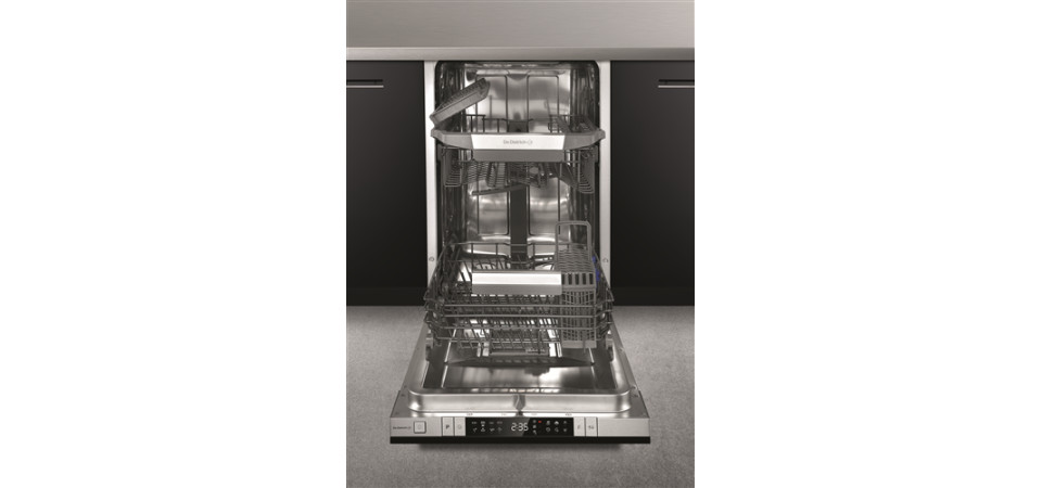 De Dietrich DV01044 teljesen integrált mosogatógép DV01044J Beépíthető 9-10 terítékes mosogatógép