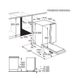 Electrolux EEG88700W Beépíthető 12-15 terítékes mosogatógép