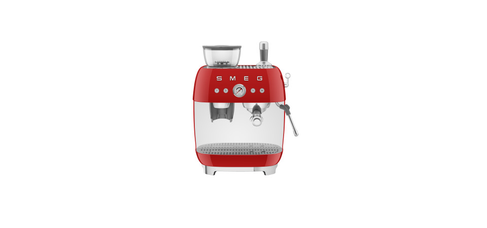 SMEG SMEG EGF03 őrlővel kombinált espresso kávéfőző EGF03RDEU Kávéfőző