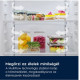 Electrolux ENT6MD18S3 Beépíthető kombinált alul fagyasztós hűtő