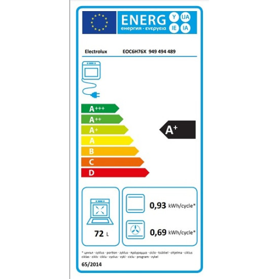 Electrolux EOC6H76X Beépíthető gőzsütő