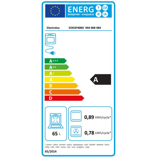 Electrolux EOD3F40BX Beépíthető villany sütő