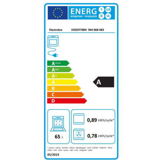 Electrolux EOD5F70BX Beépíthető villany sütő