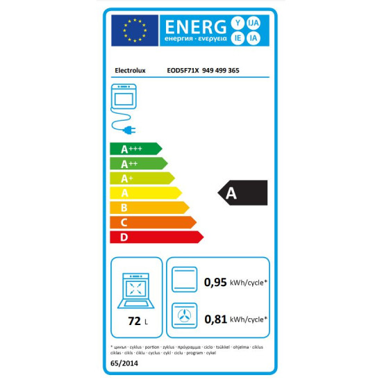 Electrolux EOD5F71X Beépíthető villany sütő