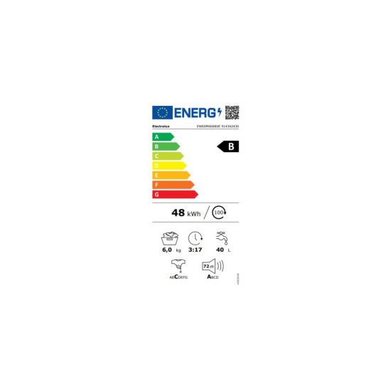 Electrolux EW6SM406BXE Elöltöltős mosógép