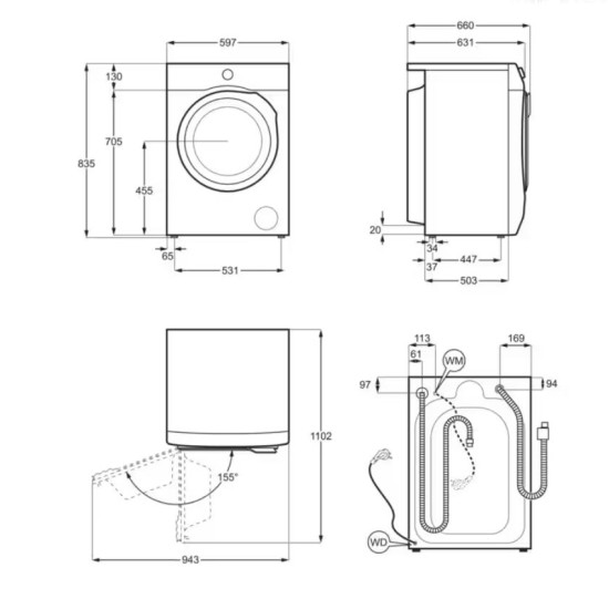 Electrolux EW7F5692QE Elöltöltős mosógép