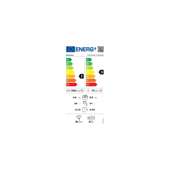 Electrolux EW7W368SI Beépíthető mosó-szárítógép