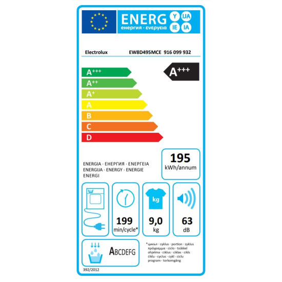 Electrolux EW8D495MCE Hőszivattyús szárítógép