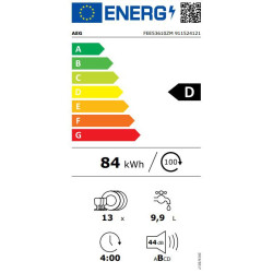 AEG FEE53610ZM Beépíthető 12-15 terítékes mosogatógép