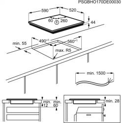 AEG IKE63441FB Beépíthető indukciós főzőlap