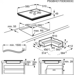 AEG IKE64441IB Beépíthető indukciós főzőlap