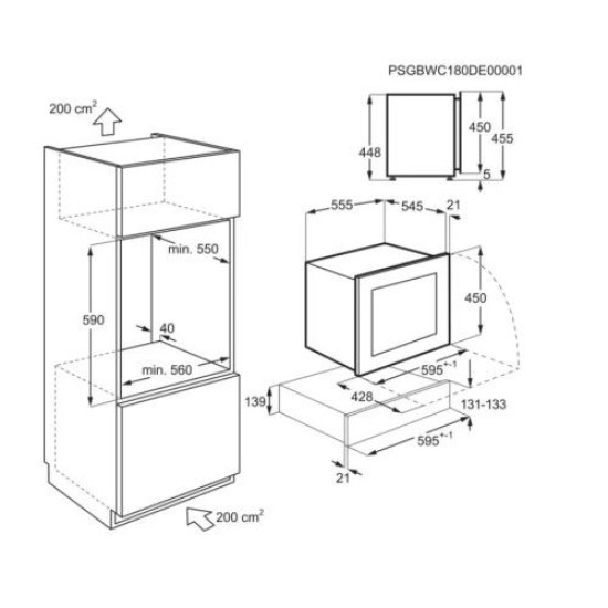 Electrolux KBW5T Beépíthető borhűtő